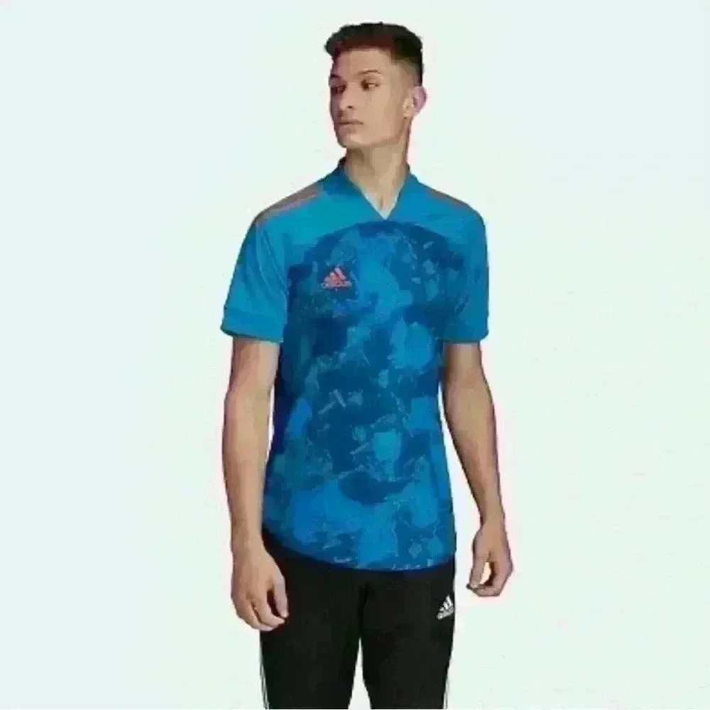 NWT Adidas Collarless Polo Men’s Soccer Condivo 20 Training Jersey Size 2XL